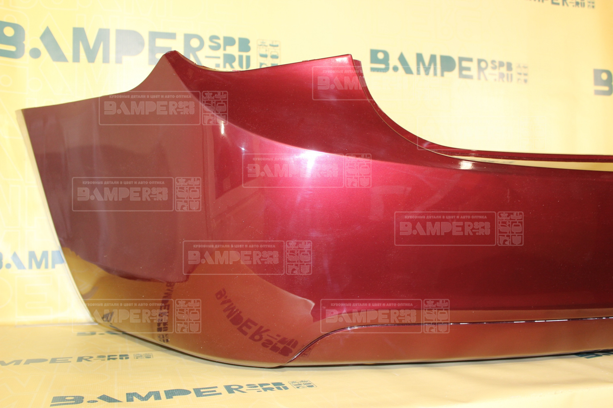 Бампер задний Ford Focus 2 2008-2011 седан 4SVE Deep Rosso Red Красный