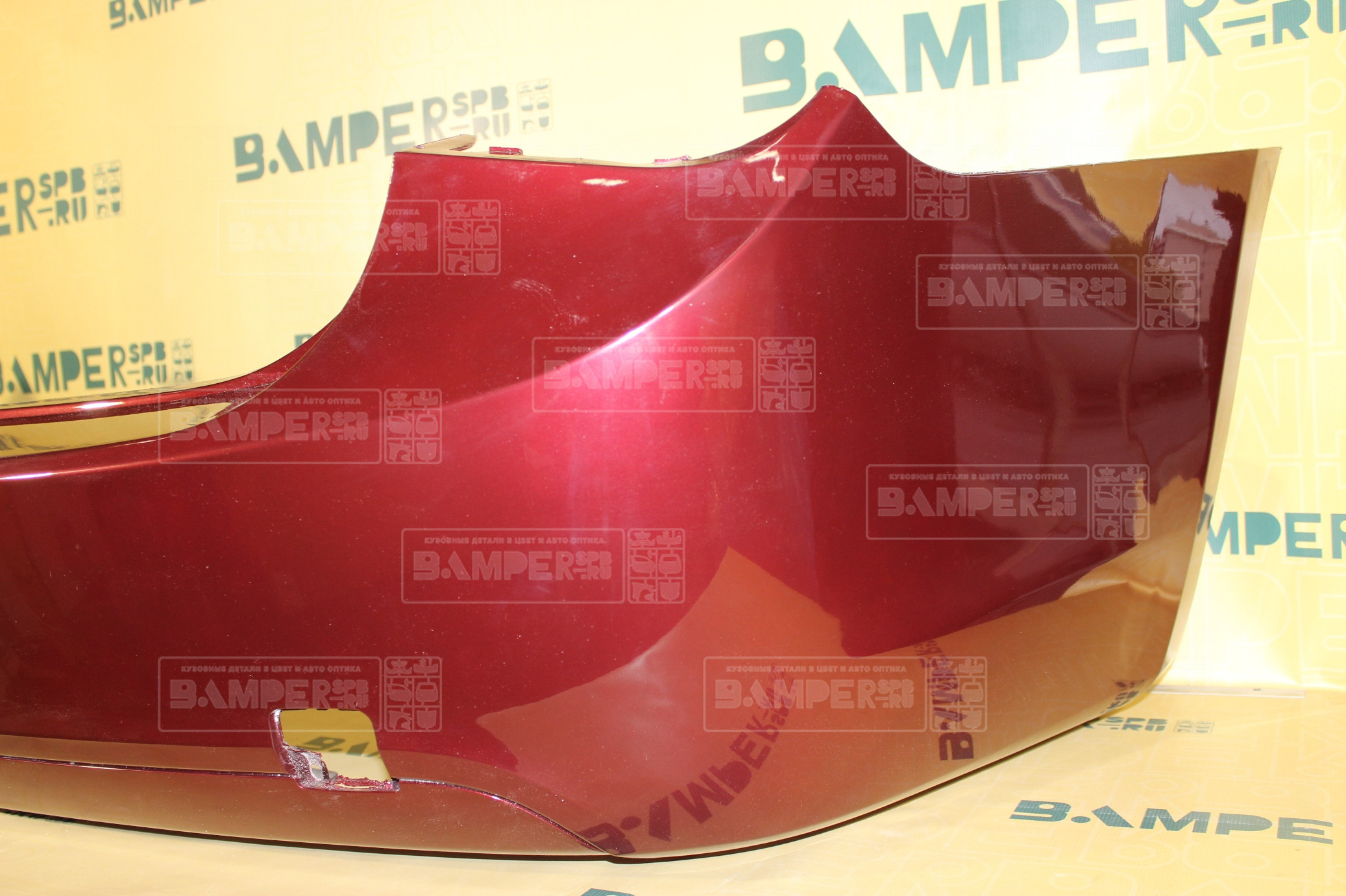 Бампер задний Ford Focus 2 2008-2011 седан 4SVE Deep Rosso Red Красный