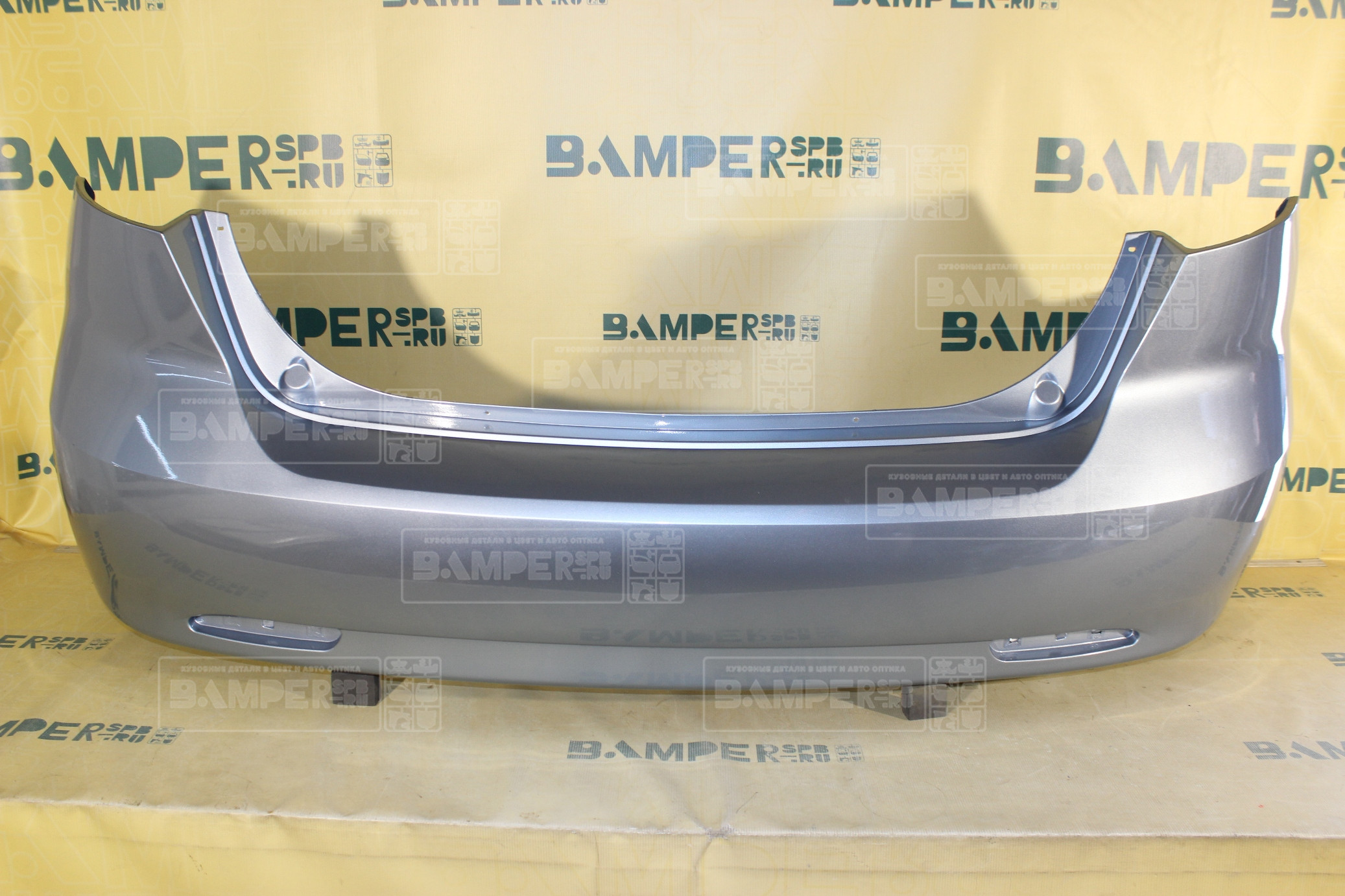 Бампер задний Chevrolet Lacetti 2004-2013 хетчбэк GCW Misty Lake Голубой