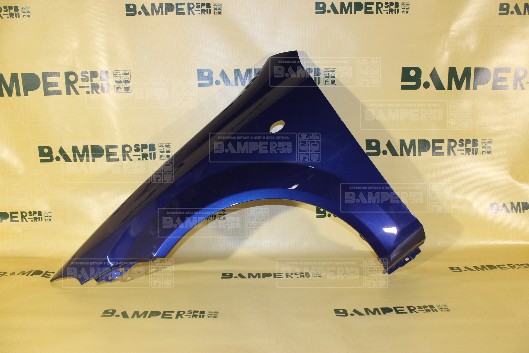 Крыло левое Chevrolet Lacetti 2004-2013 хетчбэк 26V, 15U Imperial Blue Синий металлик