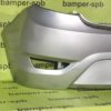 Бампер задний Hyundai Solaris 1 2011-2014 хетчбэк RHM Sleek Silver Серебристый