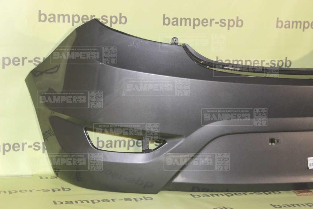 Бампер задний Hyundai Solaris 1 2011-2014 хетчбэк SAE Carbon Grey Серый