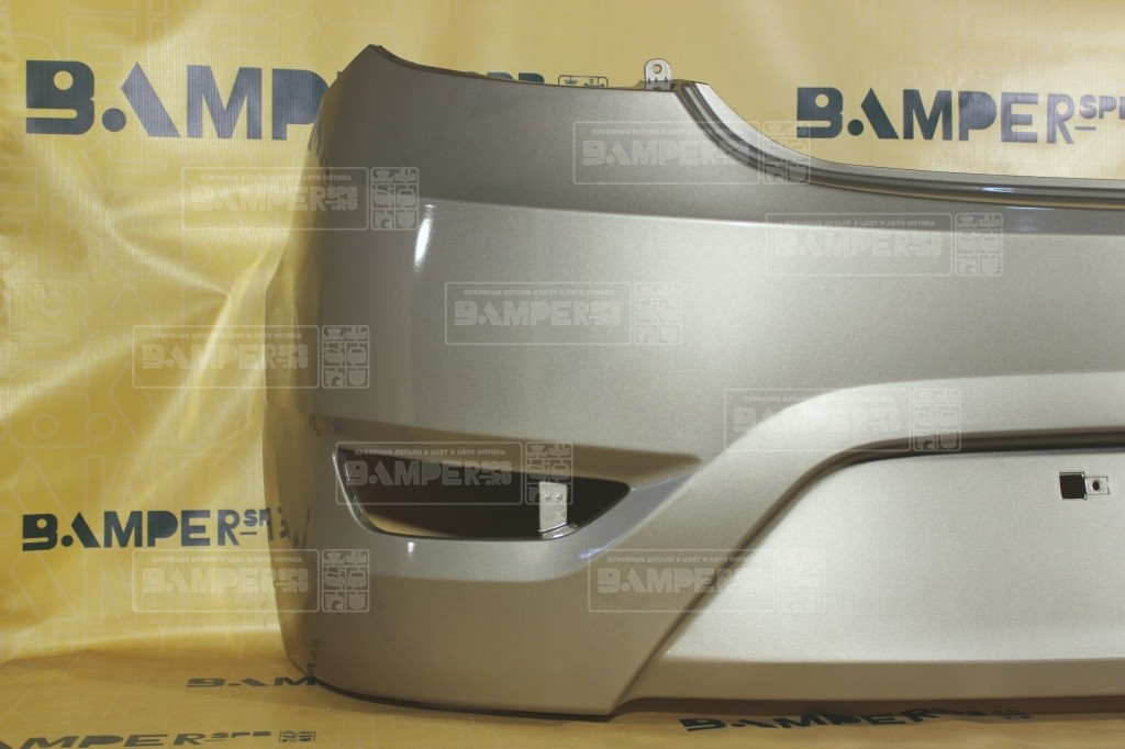 Бампер задний Hyundai Solaris 1 2011-2014 хетчбэк UBS Stone Beige Бежевый