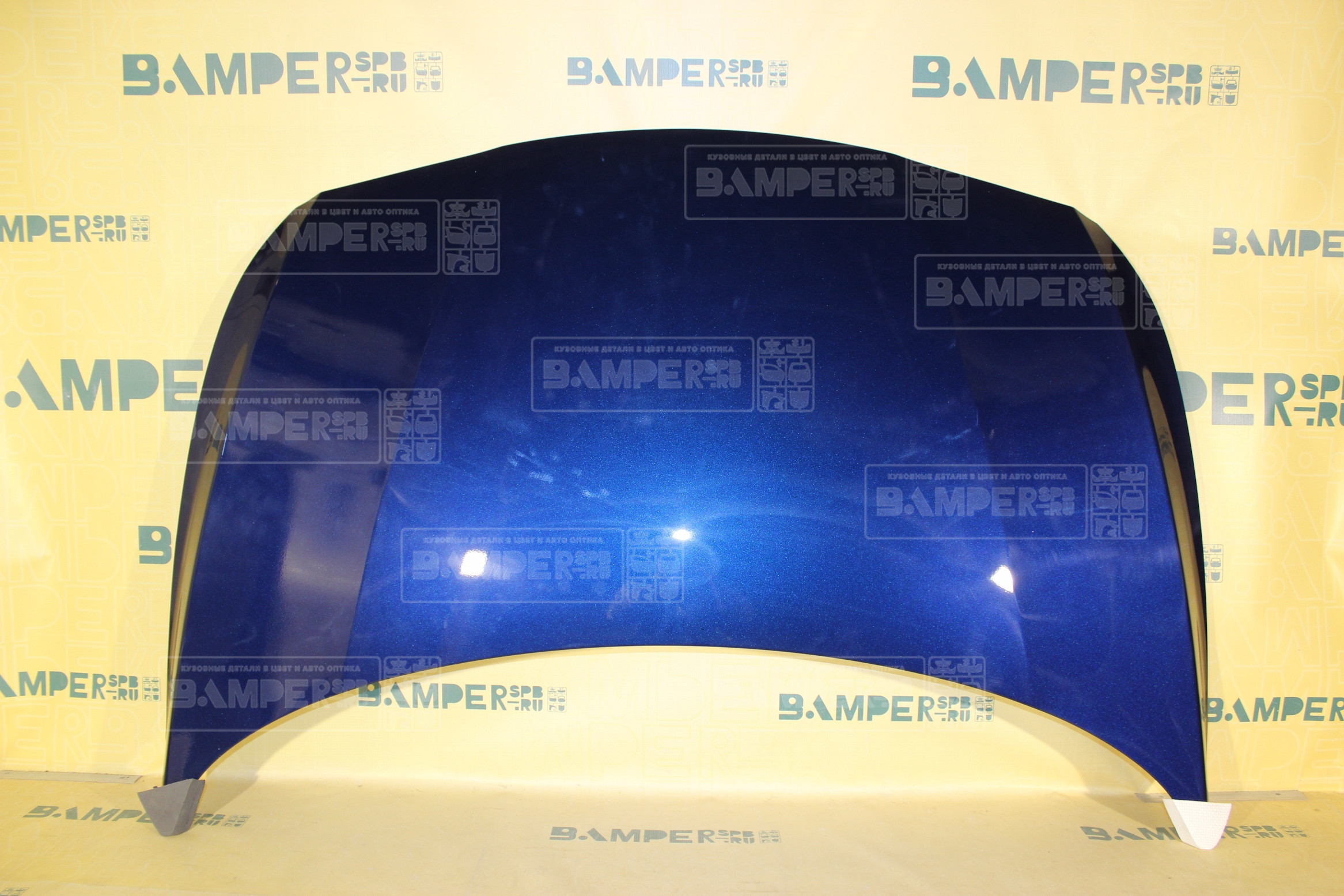 Капот Hyundai Solaris 1 2015-2017 ZD6 Dazzling Blue Синий