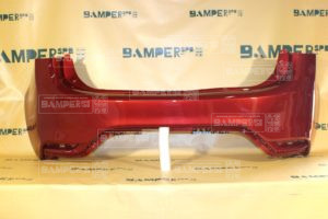 Бампер задний Kia Rio 3 QB 2015-2017 хетчбэк TDY Garnet Red Красный