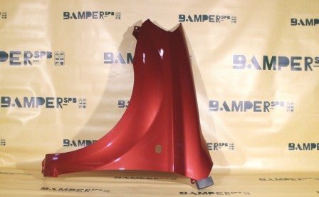 Крыло Chevrolet Aveo Т250 2006-2011 левое  06U, GQV Flame Red Красный