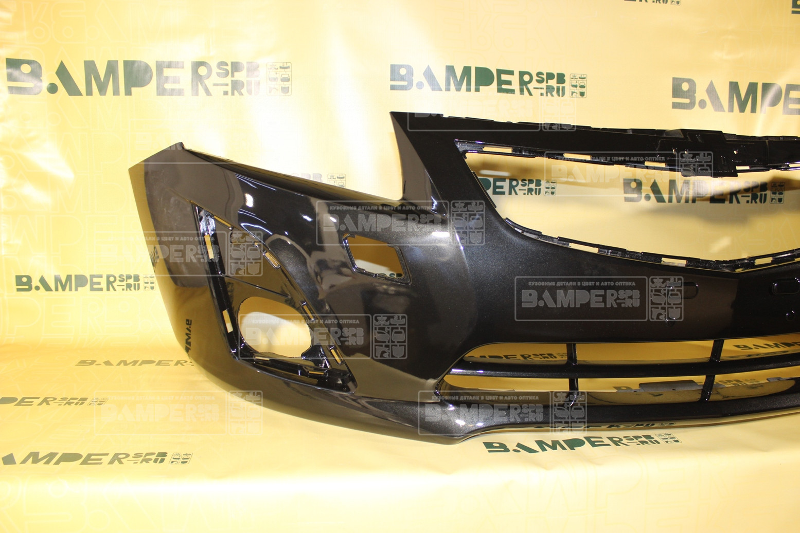 Бампер передний Chevrolet Cruze рестайлинг 2013-2016 GAR, 22C Carbon Flash Черный