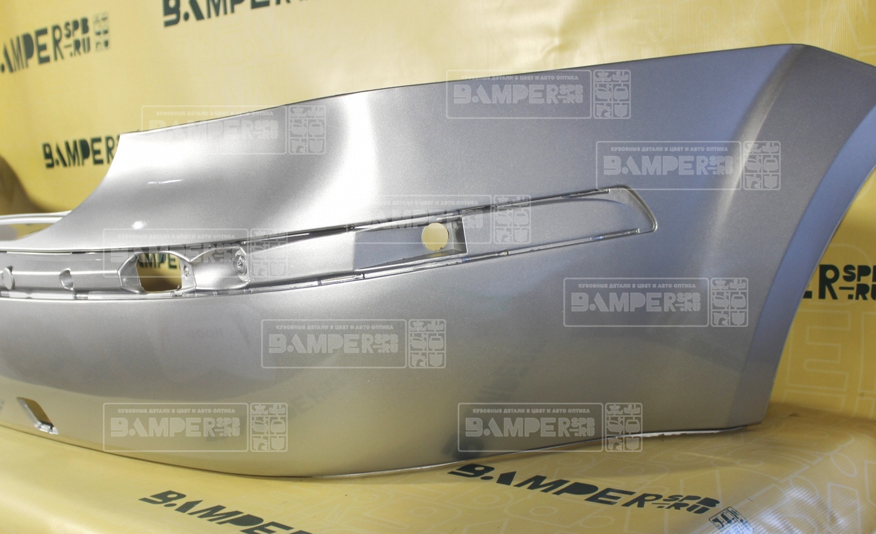 Бампер задний Ford Focus 2 2005-2008 седан 2431, ZJNC Moondust Silver Серебристый