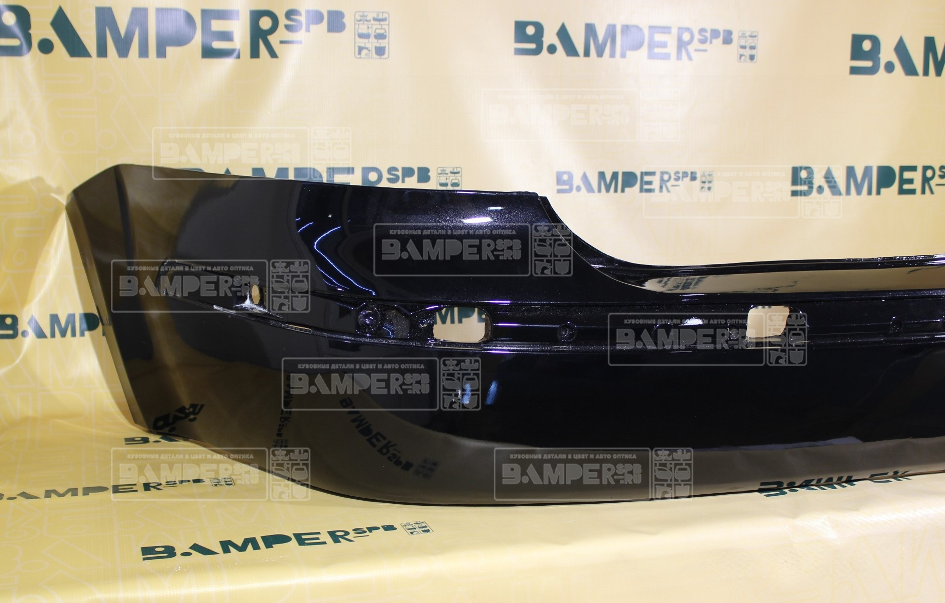 Бампер задний Ford Focus 2 2005-2008 седан 2851, JAYC Panther Black Черный