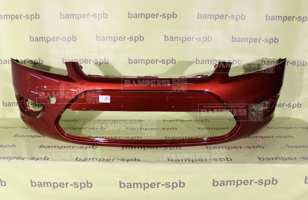 Бампер передний Ford Focus 2 2008-2010 3RSE Tango Красный