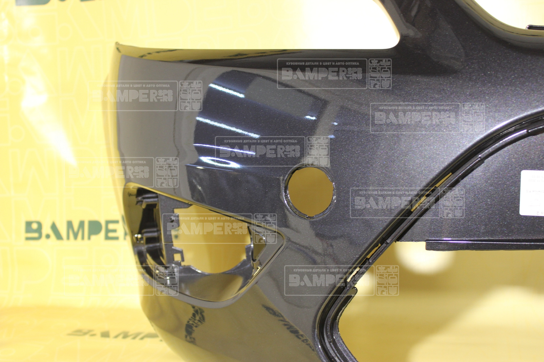 Бампер передний Ford Focus 2 2008-2010 6DYE Sea Grey Серый Т.