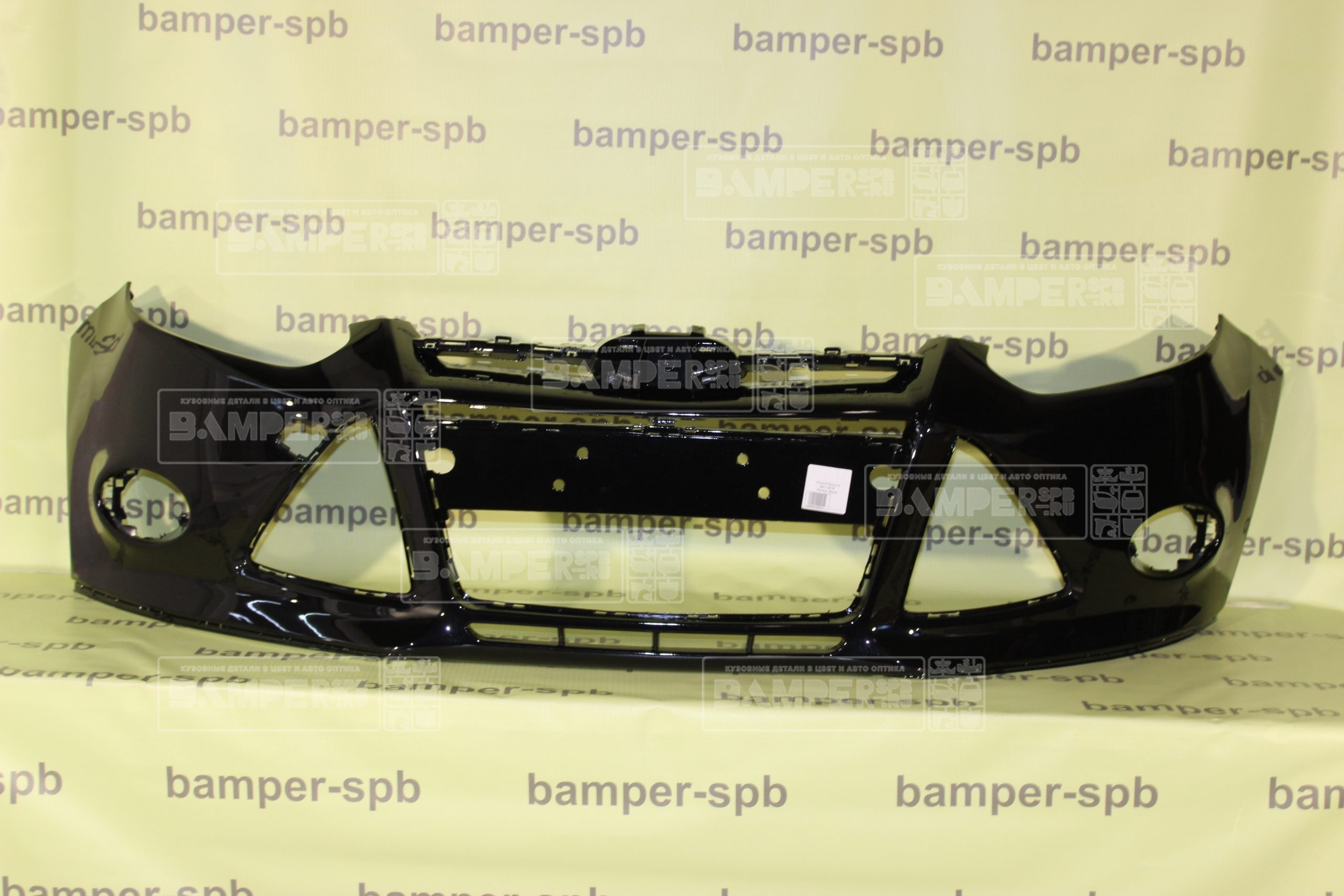 Бампер передний Ford Focus 3 2011-2015 2851, JAYC Panther Black Черный Т.
