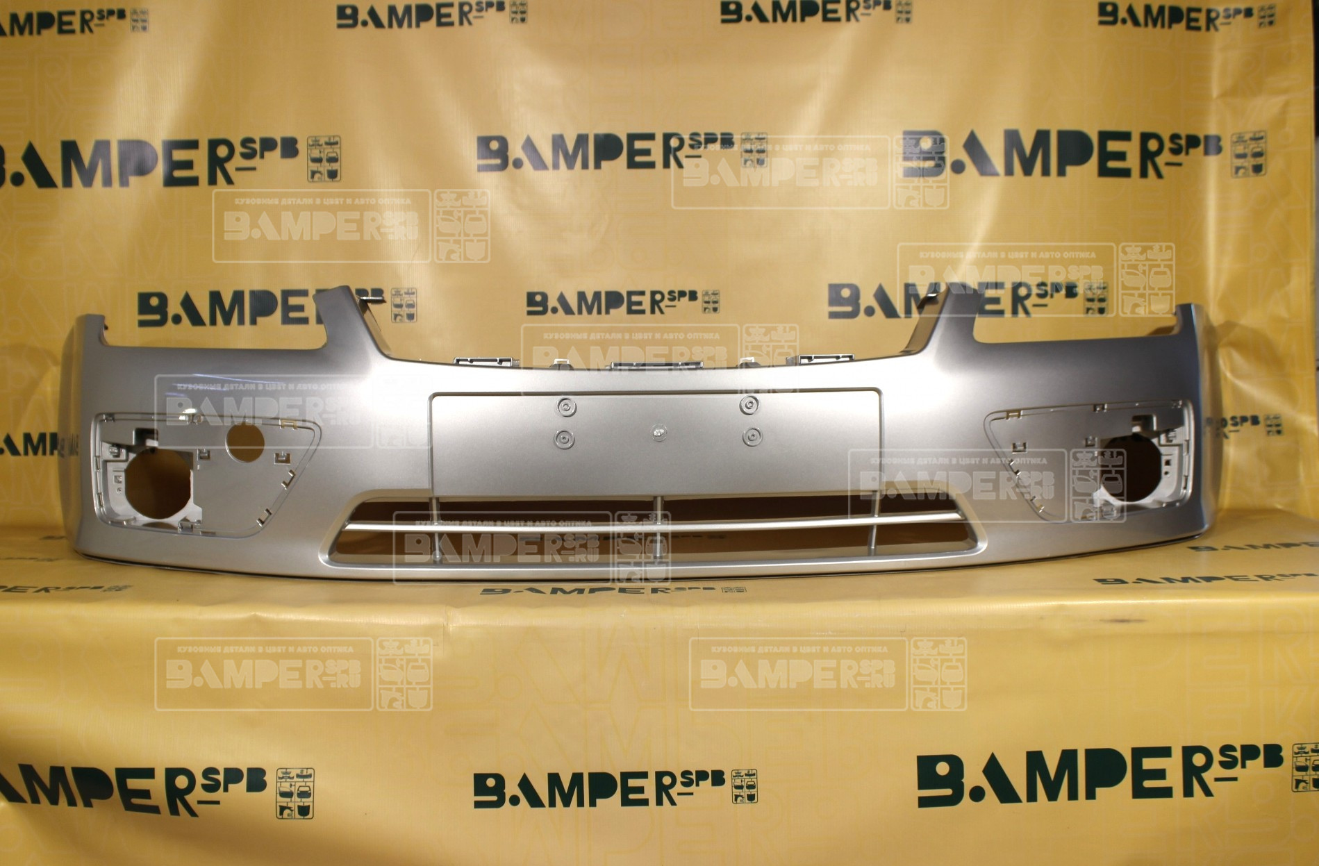 Бампер передний Ford Focus 2 2005-2008 2431, ZJNC Moondust Silver Серебристый