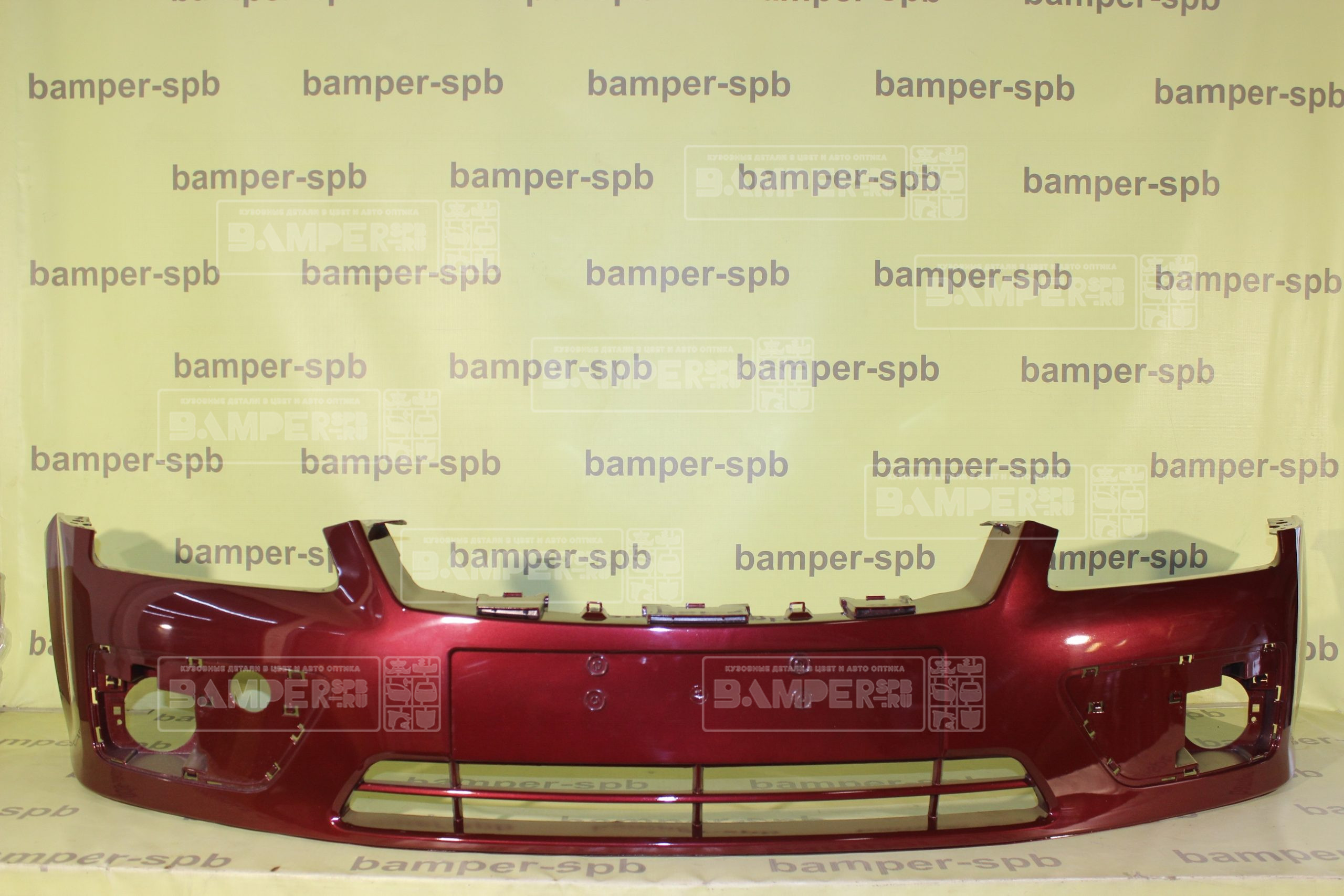 Бампер передний Ford Focus 2 2005-2008 4SVE Deep Rosso Red Красный