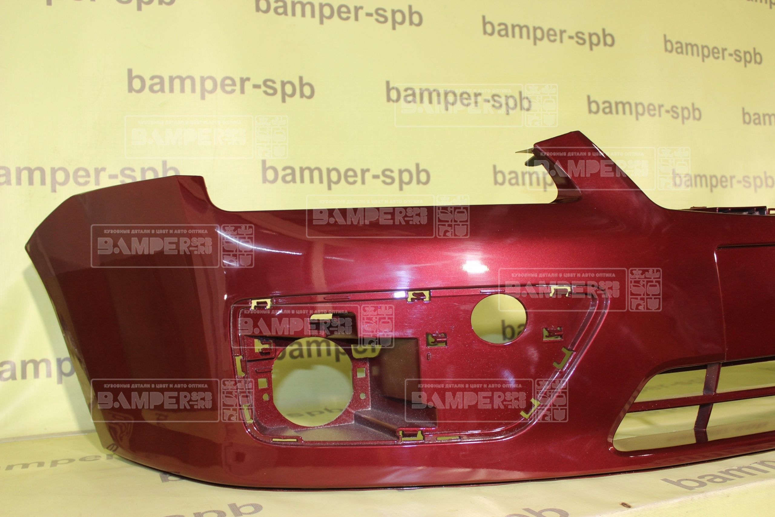 Бампер передний Ford Focus 2 2005-2008 4SVE Deep Rosso Red Красный