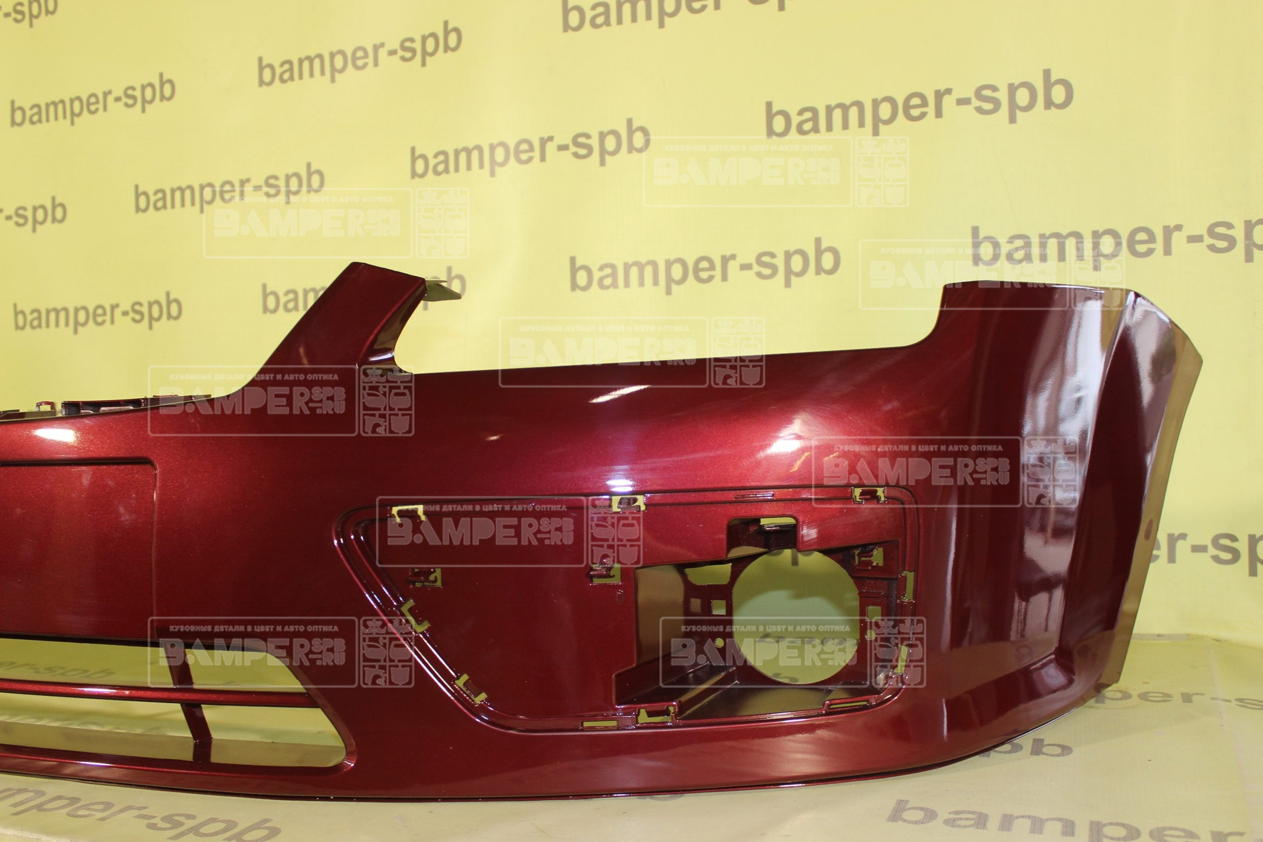 Бампер передний Ford Focus 2 2005-2008 4SVE Deep Rosso Red Красный