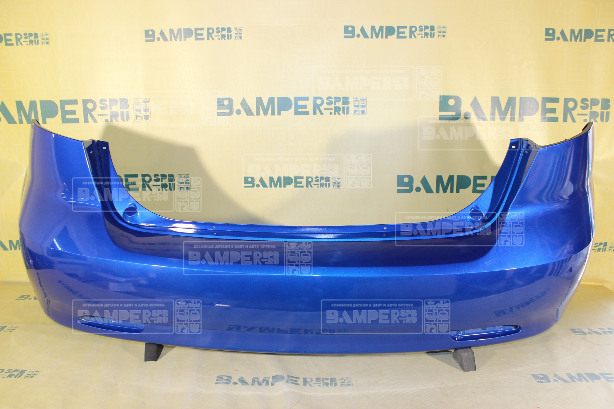 Бампер задний Chevrolet Lacetti 2004-2013 хетчбэк GCT Moroccan Blue Синий