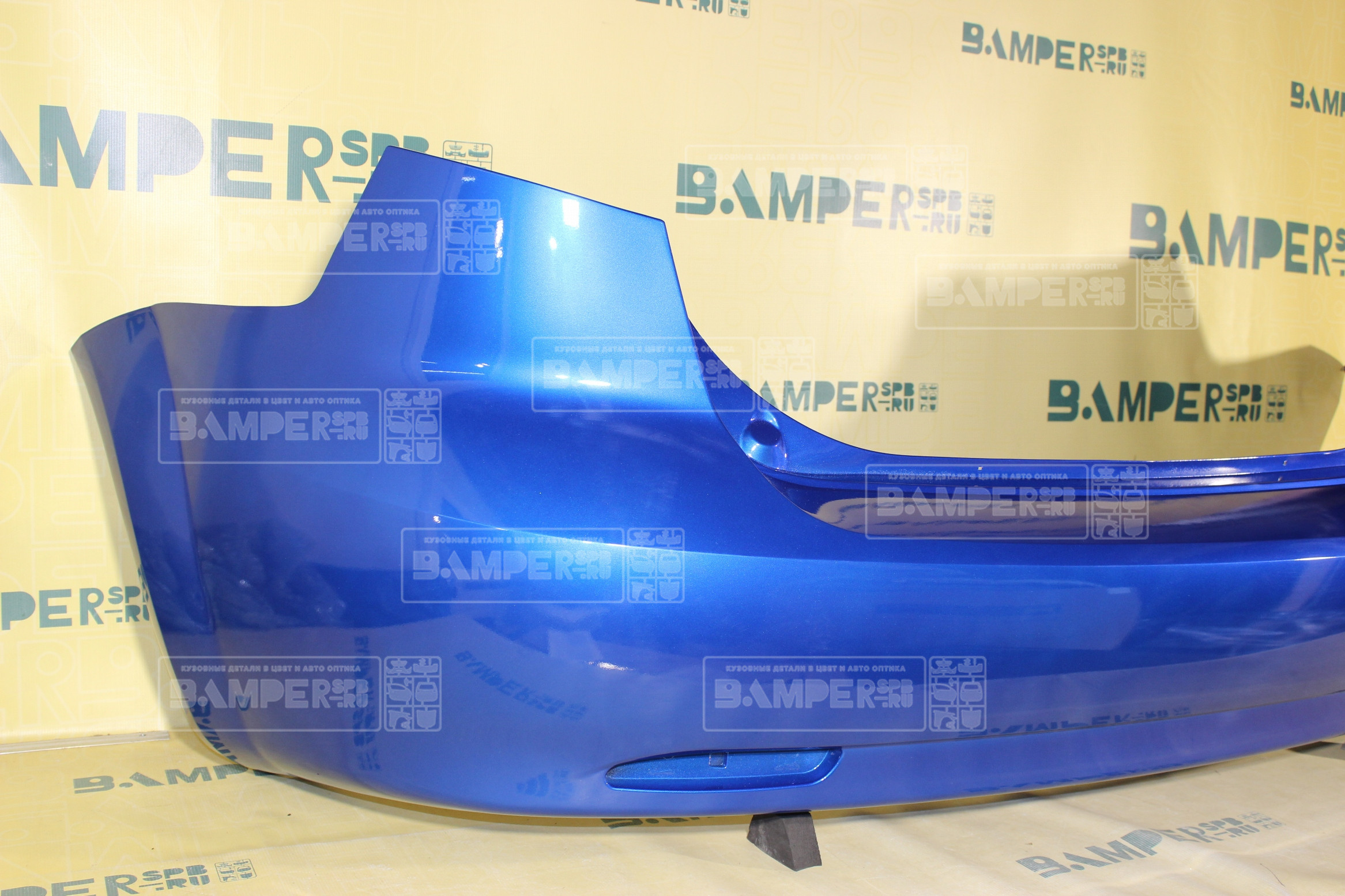 Бампер задний Chevrolet Lacetti 2004-2013 хетчбэк GCT Moroccan Blue Синий