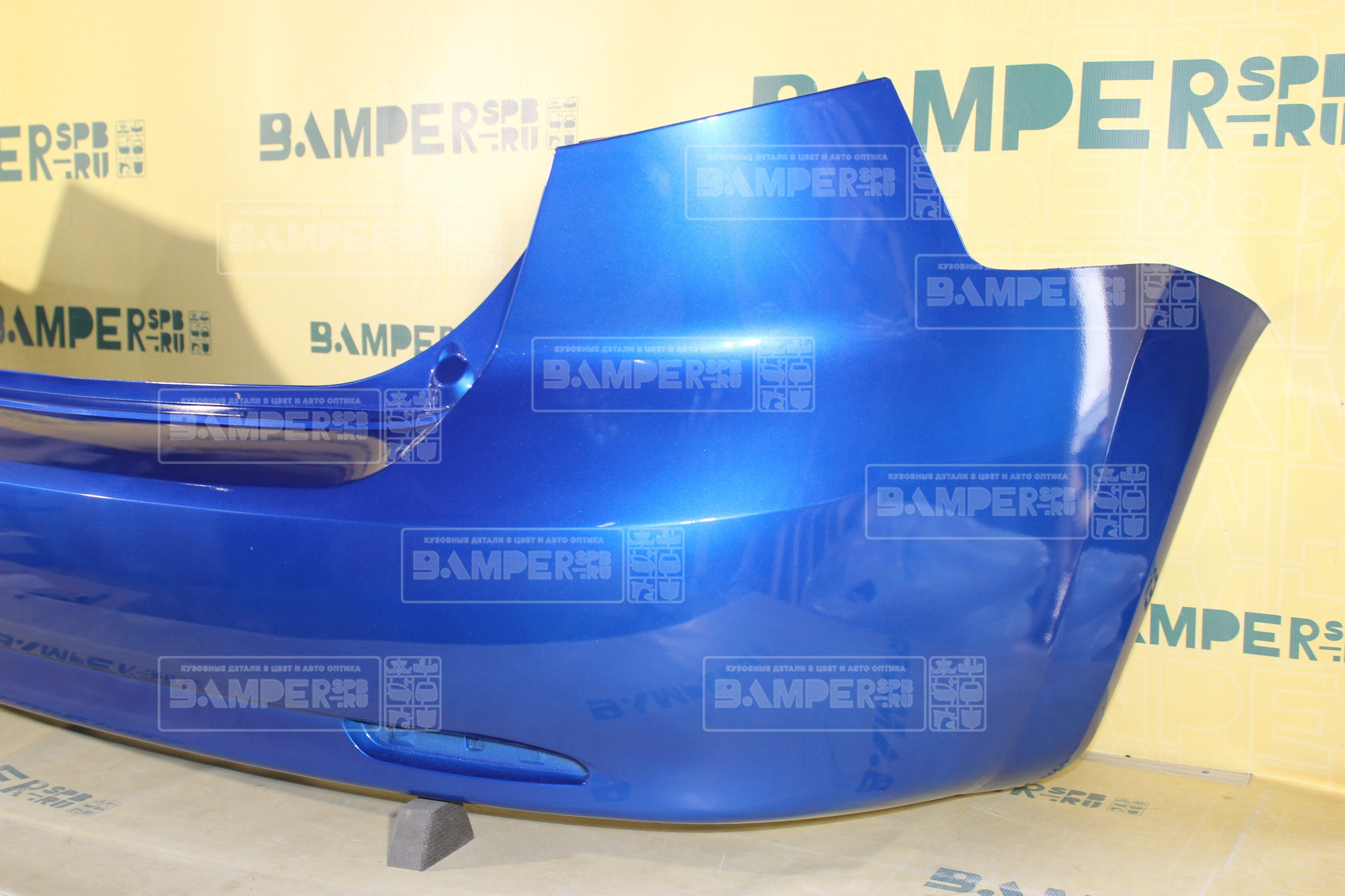 Бампер задний Chevrolet Lacetti 2004-2013 хетчбэк GCT Moroccan Blue Синий