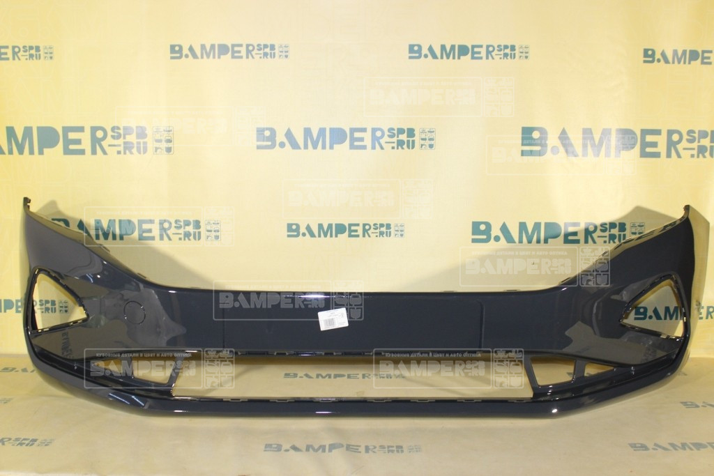 Бампер передний Volkswagen Polo 6 2020-нв 5K, I7F, LI7F Urano Grey Серый