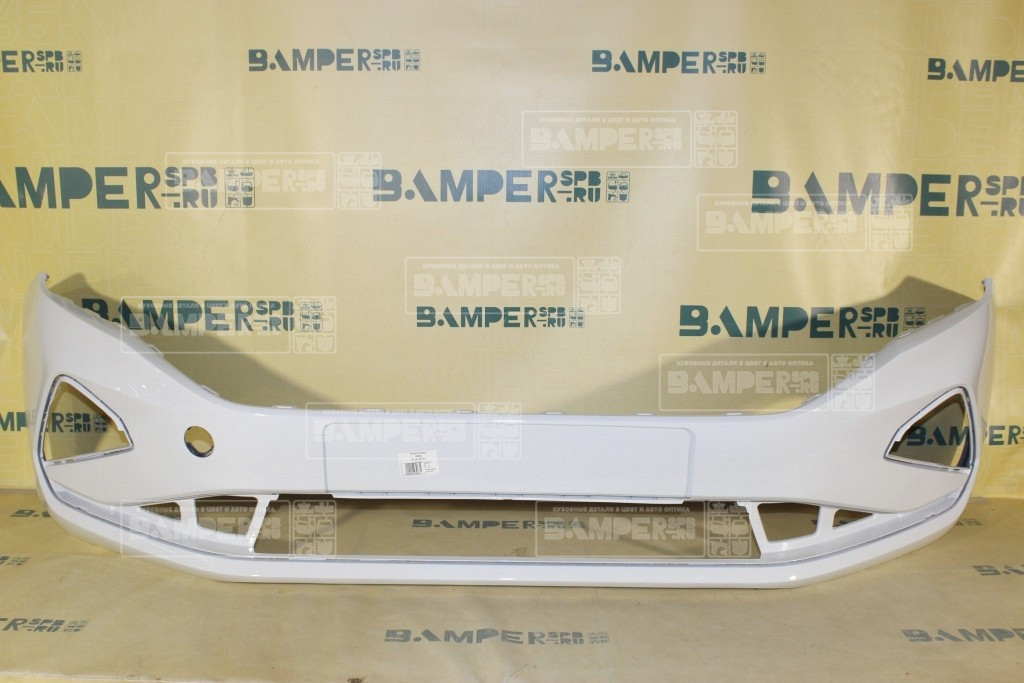 Бампер передний Volkswagen Polo 6 2020-нв B4, LB9A Candy White Белый Т. Бампер передний Volkswagen Polo 6 2020-нв B4, LB9A Candy White Белый Т.