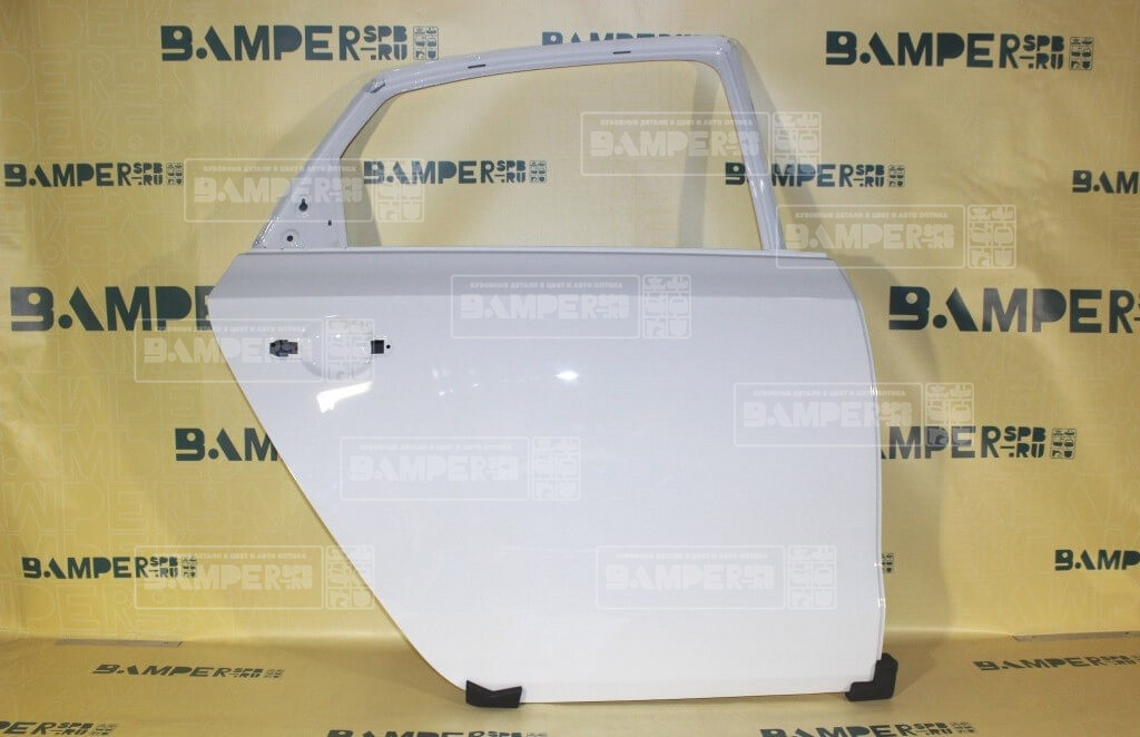 Дверь задняя правая Volkswagen Polo 5 2010-2020 седан B4, LB9A Candy White Белый