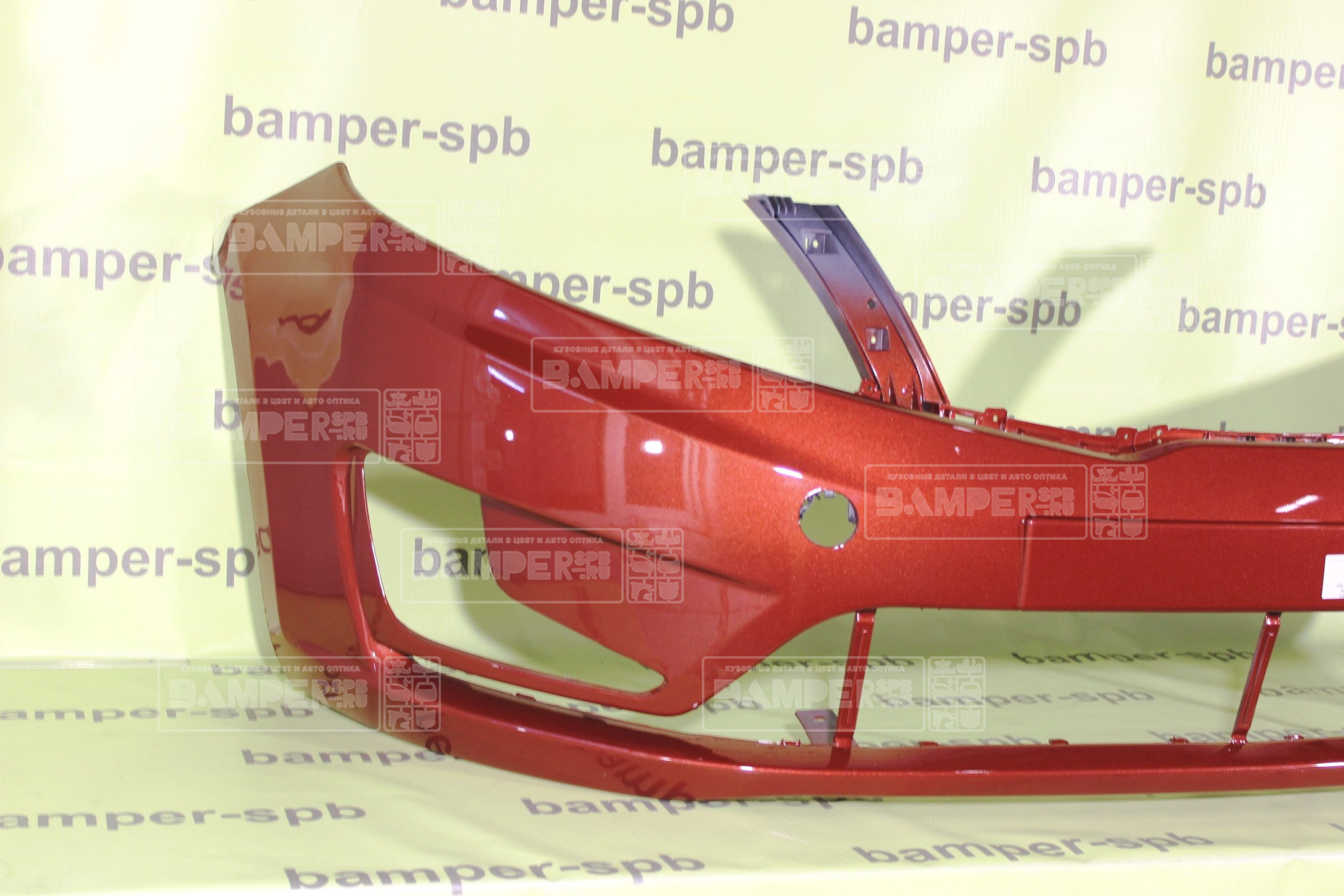 Бампер передний Kia Rio 3 QB 2011-2015 TDY Garnet Red Красный