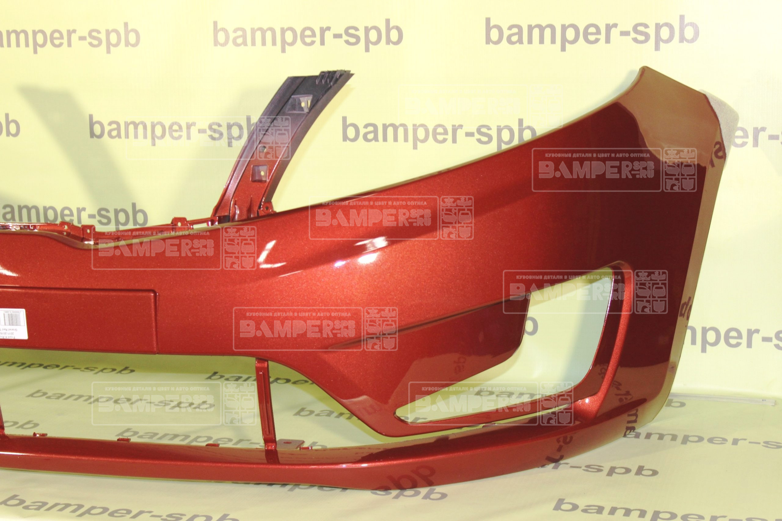 Бампер передний Kia Rio 3 QB 2011-2015 TDY Garnet Red Красный