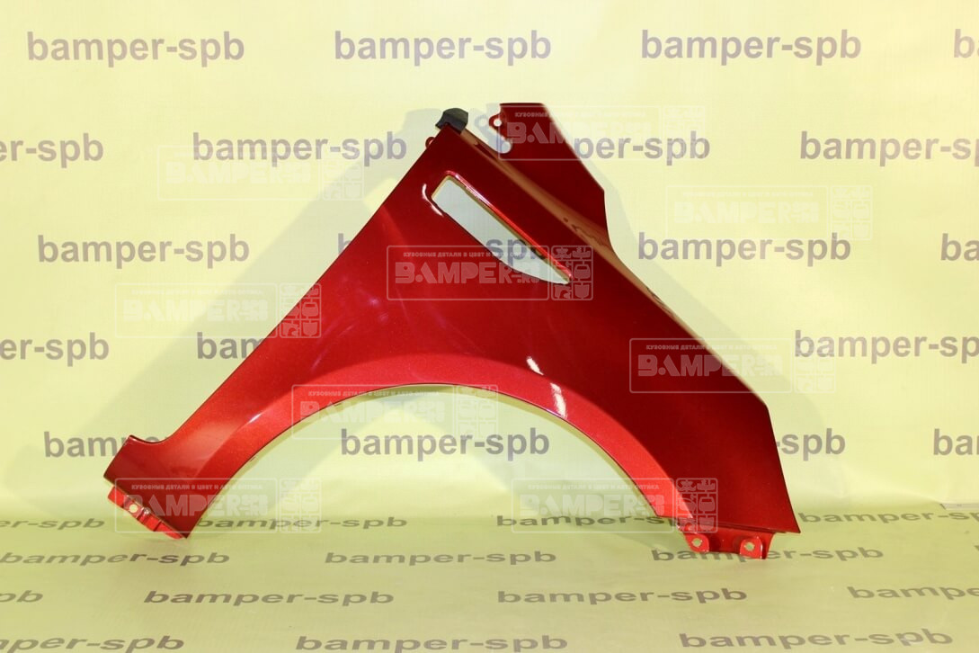 Крыло Kia Rio 3 QB 2011-2017 с отв. под повт. правое TDY Garnet Red Красный