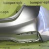 Бампер задний Hyundai Solaris 2 2017-2020 RHM Sleek Silver Серебристый