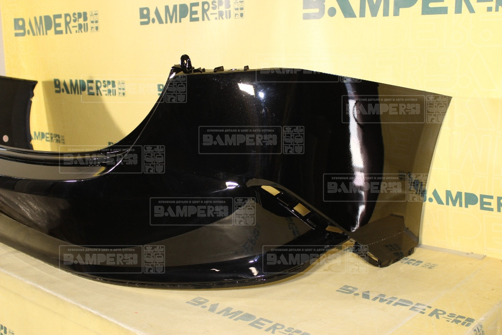 Бампер задний Hyundai Solaris 2 2020-нв MZH Phantom Black Черный