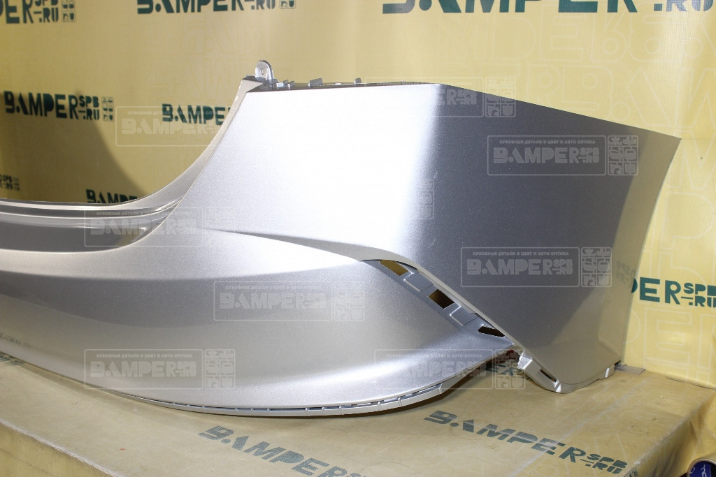 Бампер задний Hyundai Solaris 2 2020-нв RHM Sleek Silver Серебристый