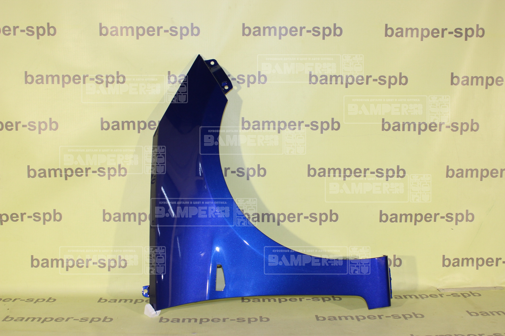 Крыло Hyundai Solaris 1 2011-2017 с отв. под повт. правое WGM Sapphire Blue Синий