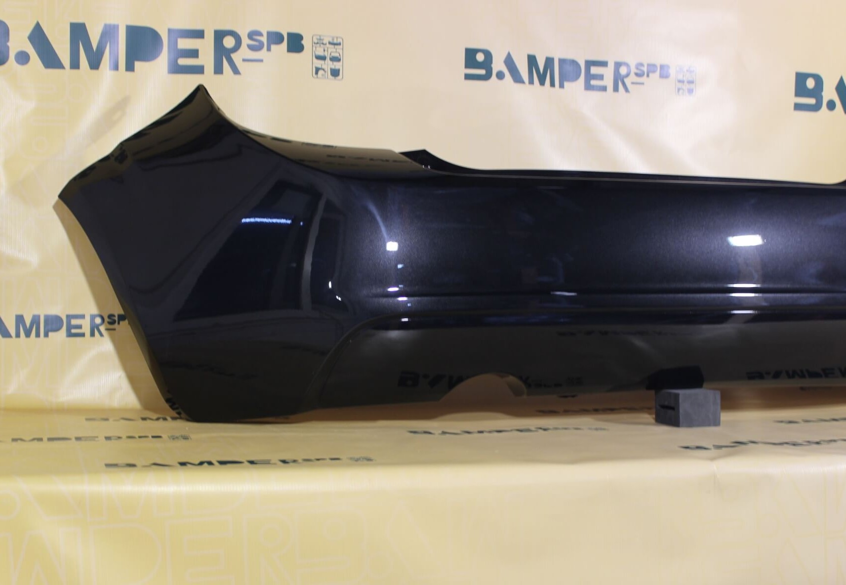 Бампер задний Chevrolet Aveo Т300 2011-2015 хетчбэк GAR, 22C Carbon Flash Черный