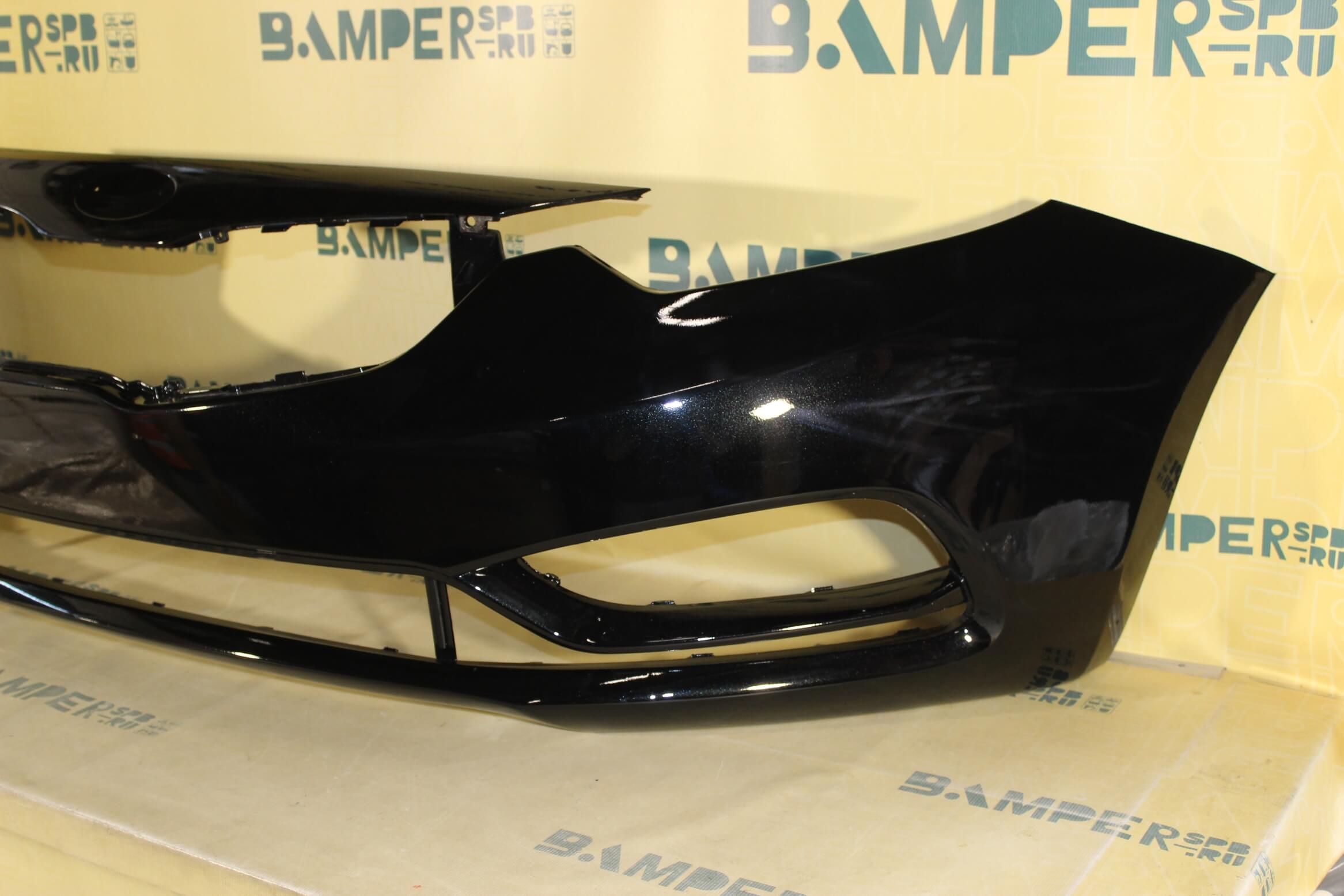 Бампер передний Kia Cerato 3 2013-2016 ABP Aurora Black Черный