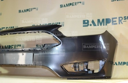 Бампер передний Ford Focus 3 2015-2019 J7, 7325 Magnetic Серый
