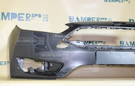 Бампер передний Ford Focus 3 2015-2019 J7, 7325 Magnetic Серый