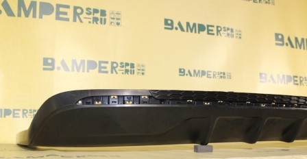 Накладка бампера заднего Kia Optima 4 JF седан, 2018-2020, один круглый вырез под глушитель Э.