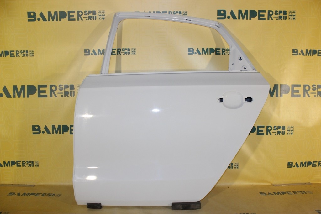 Дверь задняя левая Volkswagen Polo 5 2010-2020 седан 0Q, C9A, LC9A Pure White Белый