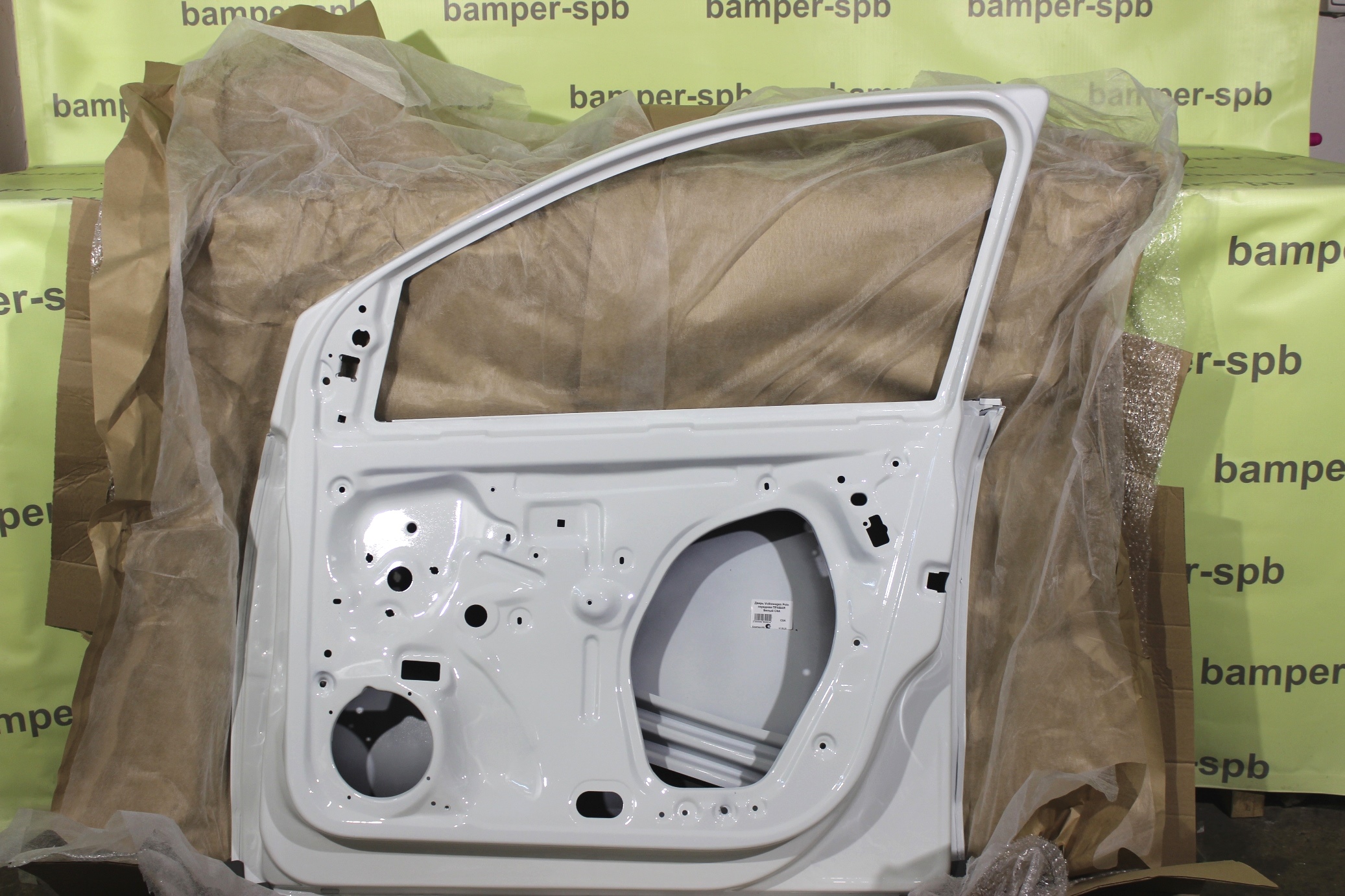 Дверь передняя правая Volkswagen Polo 5 2010-2020 0Q, C9A, LC9A Pure White Белый