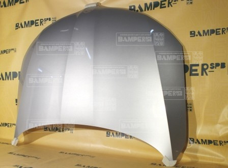 Капот Skoda Rapid 1 2012-2020 8E, LA7W, 9156 Reflex Silver, Brilliant Серебристый