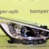 Фара правая Hyundai Solaris 1 2011-2014 светодиодные ДХО LED линзованная, без корректора Э.