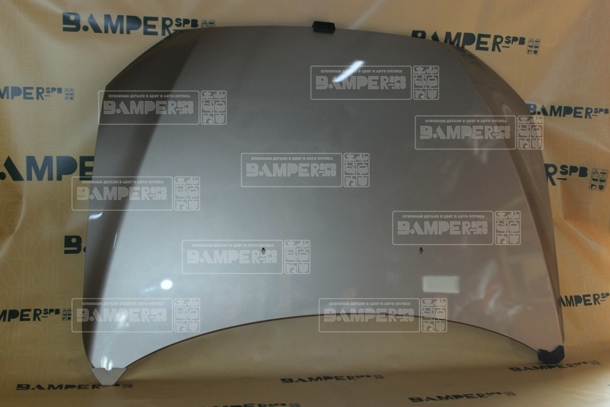 Капот Mitsubishi Lancer 10 2007-2015 A17 Warm Silver Светлое серебро