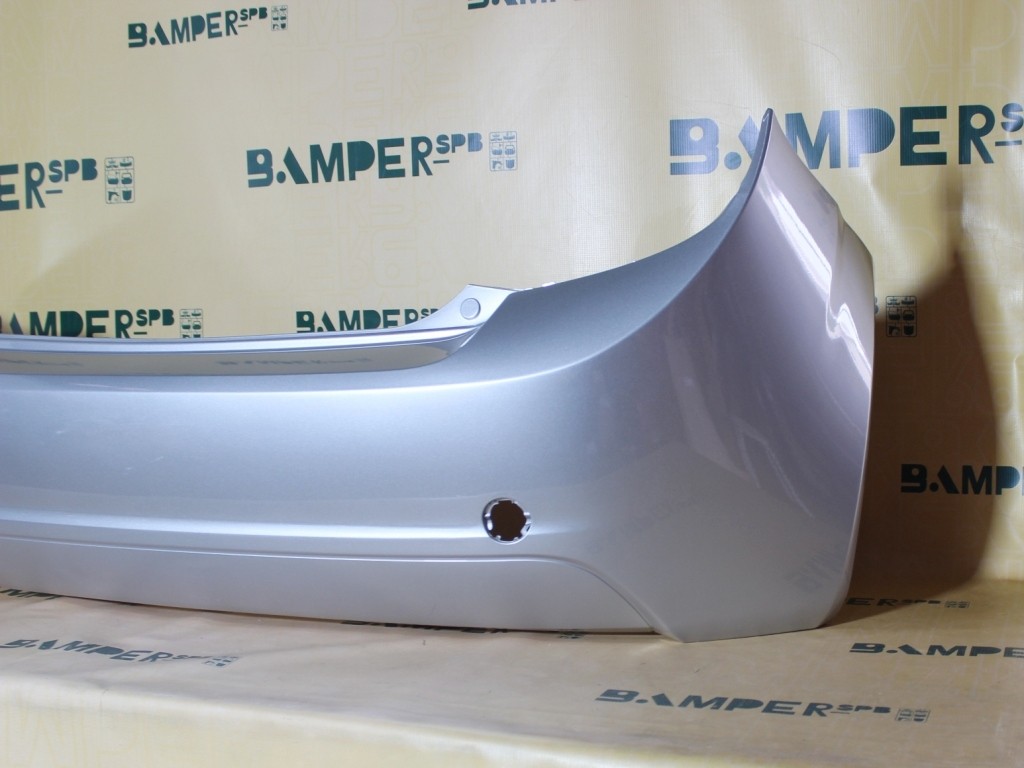 Бампер задний Chevrolet Aveo Т300 2011-2015 хетчбэк GAN, 176 Switchblade Silver Серебристый