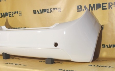 Бампер задний Chevrolet Aveo Т300 2011-2015 хетчбэк GAZ, 40R Summit White Белый