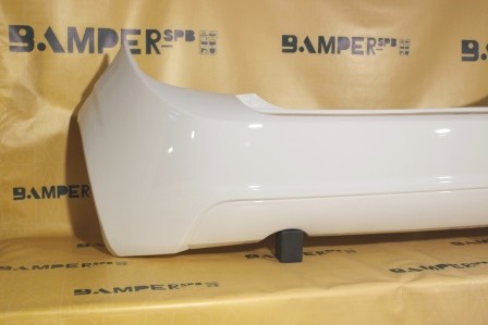 Бампер задний Chevrolet Aveo Т300 2011-2015 хетчбэк GAZ, 40R Summit White Белый