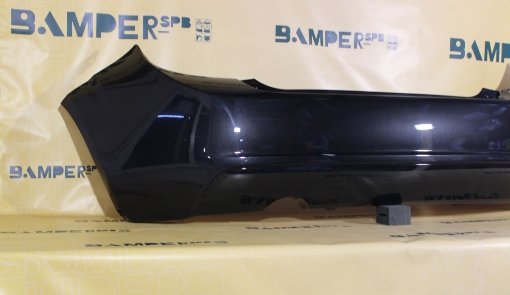 Бампер задний Chevrolet Aveo T300 2011-2015 седан GAR, 22C Carbon Flash Черный