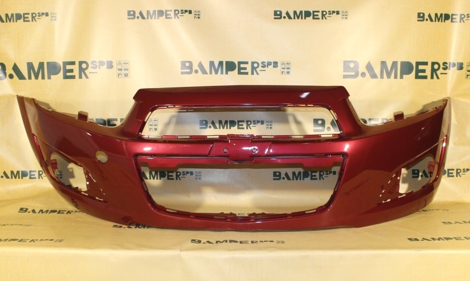Бампер передний Chevrolet Aveo T300 2011-2015 GCS, 681R Velvet Red Красный Бампер передний Chevrolet Aveo T300 2011-2015 GCS, 681R Velvet Red Красный