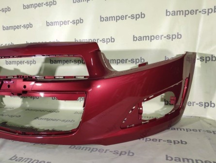 Бампер передний Chevrolet Aveo T300 2011-2015 06U, GQV Flame Red Красный