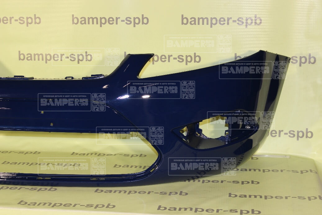 Бампер передний Ford Focus 2 2008-2010 8CWA Blazer Blue Темно-синий